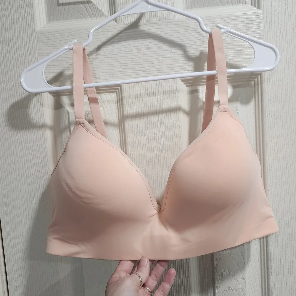 Honeydew 40C‎ Lightly Lined Wireless Bra Peach Smooth Stretch Everyday Comfort